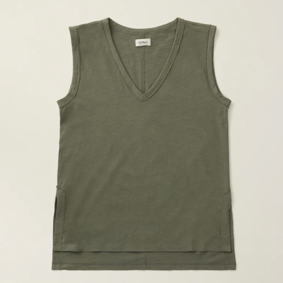 🌿 Easy V-Neck Tank | UpWest | Deep Lichen Green | NWT (Size S) - Picture 1 of 6